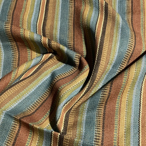 VINYL LAMINATED FABRIC Southwest Stripe - 5.5 on sale yard piece