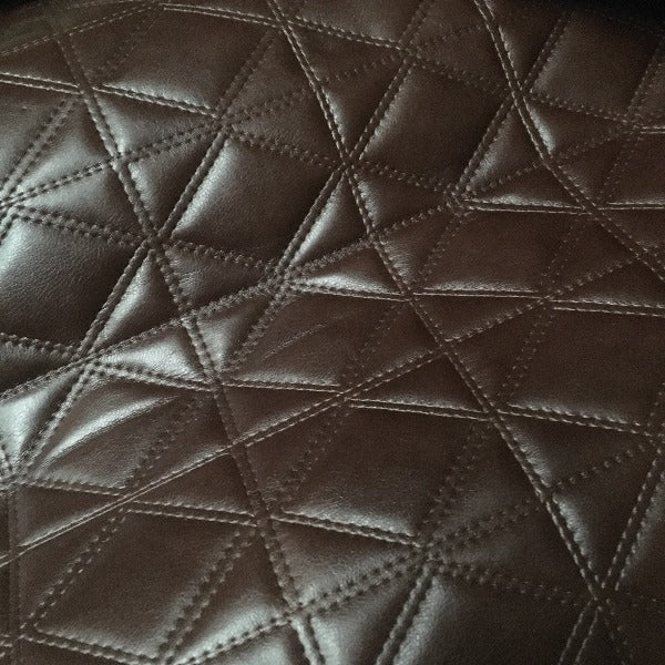 LV-OX-12  Oxford Copperia Textured Stitch Leather Vinyl Wallpaper