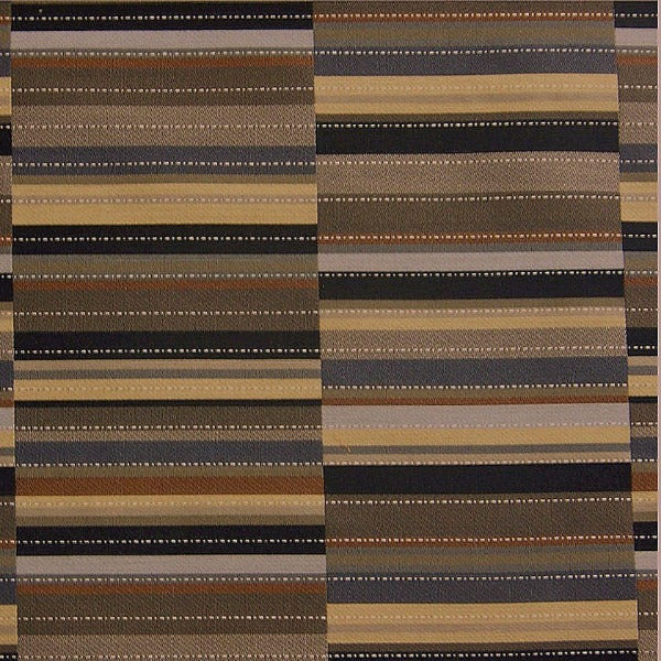 Black and Beige Modern Velvet Stripe Upholstery Fabric 54