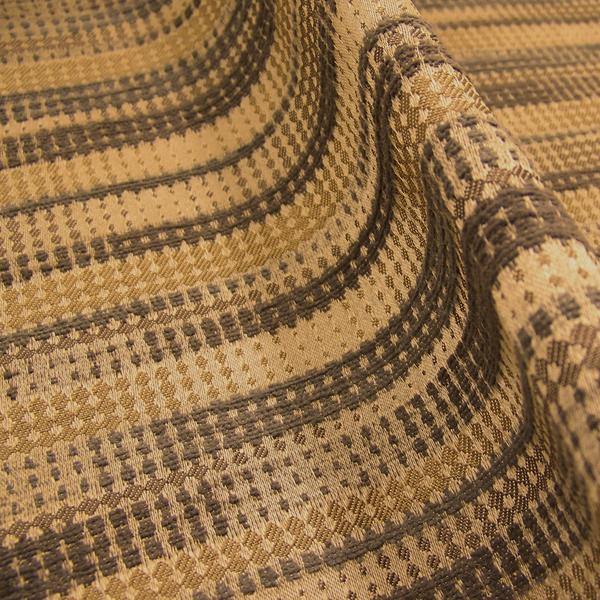 – Maharam Stride Brown Fabrics Toto Sand Stripe Fabric Upholstery