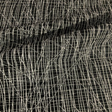 HBF Scribble XS Noir Abstract Black Upholstery Fabric