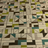 Arc-Com Apex Lime Geometric Design Green Upholstery Fabric