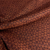 Designtex Net Currant Geometric Red Upholstery Fabric