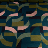 Luum Schema Dynamic Nature Blue Upholstery Fabric