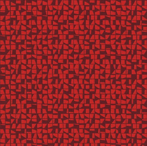 Remnant of Designtex Building Blocks Red Upholstery Fabric