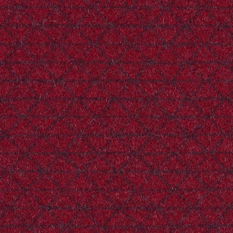 Remnant of Designtex Bixby Micro Burgundy Wool Upholstery Fabric