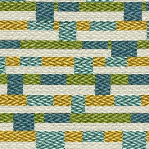 Mayer Metal Strips Springtime Sunbrella Upholstery Fabric