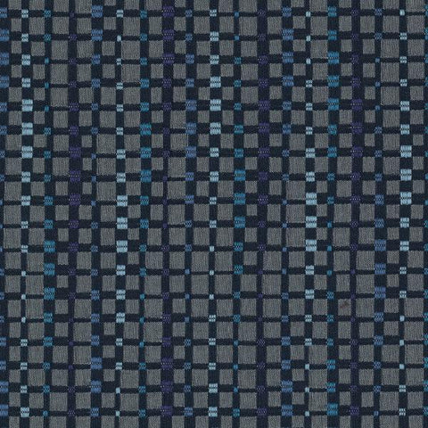 Maharam Multiply Sailor Small Check Blue Upholstery Fabric