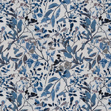 Maharam Scape Berry Floral Blue Upholstery Fabric