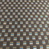 Maharam Mesh Charcoal/Azure Upholstery Fabric