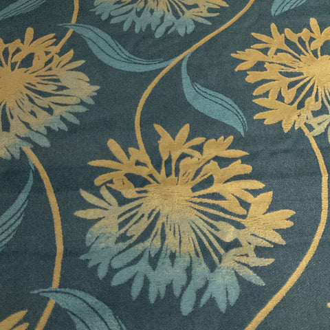 Arc-Com Laurel Ocean Blue Upholstery Fabric