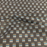 Maharam Mesh Charcoal/Azure Upholstery Fabric