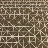 Arc-Com Grid Cocoa Modern Designed Brown Upholstery Fabric