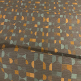 Momentum Essay Shore Geometric Design Brown Upholstery Fabric