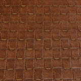 Brown Textured Basket Weave Upholstery Vinyl