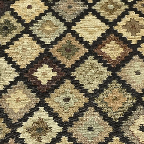 Regal Wyndam Chocolate Southwest Brown Upholstery Fabric