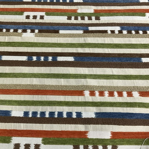 Southwest Style Stripe Designer Upholstery Fabric