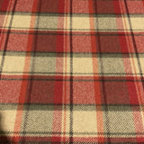 Southwest Style Plaid Designer Wool Upholstery Fabric