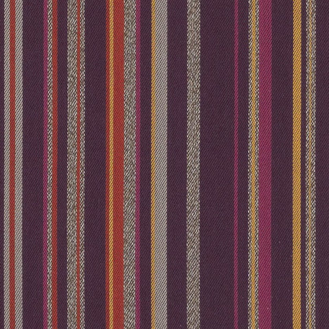 Remnant of Arc-Com Campus Stripe Amethyst Upholstery Fabric