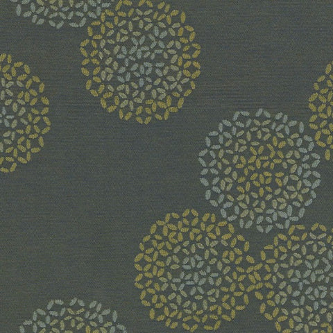 Arc-Com Brayer Flower Herb Green Upholstery Fabric