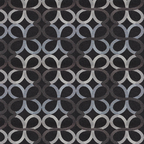 Arc-Com Around Onyx Black Upholstery Fabric