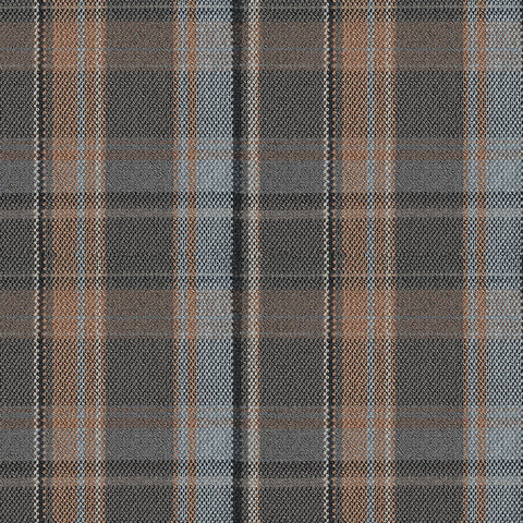 Arc-Com York Plaid Mineral Upholstery Fabric