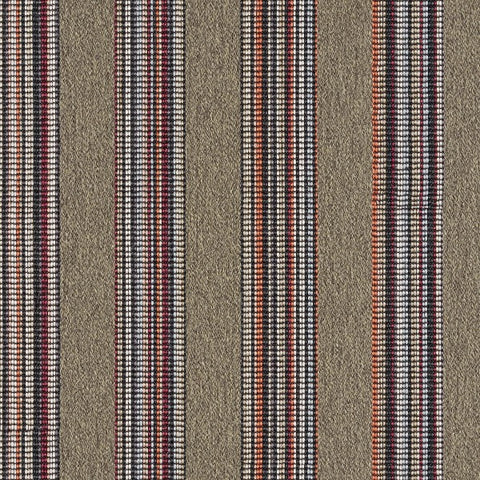 Arc-Com Calais Stripe Sangria Upholstery Fabric