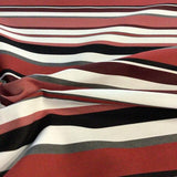 Arc-Com Sonata Stripe Ruby Red Sunbrella Upholstery Fabric