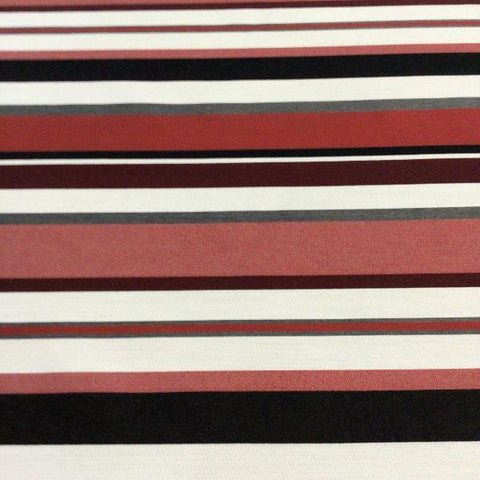 Arc-Com Sonata Stripe Ruby Red Sunbrella Upholstery Fabric