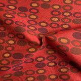 Remnant of Knoll Abacus Red Upholstery Fabric