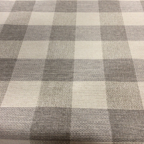 Buffalo Check Charcoal Gray Upholstery Fabric