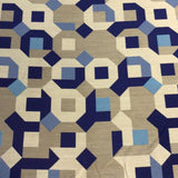 Carnegie Puzzle 22 Sunbrella Blue Upholstery Fabric