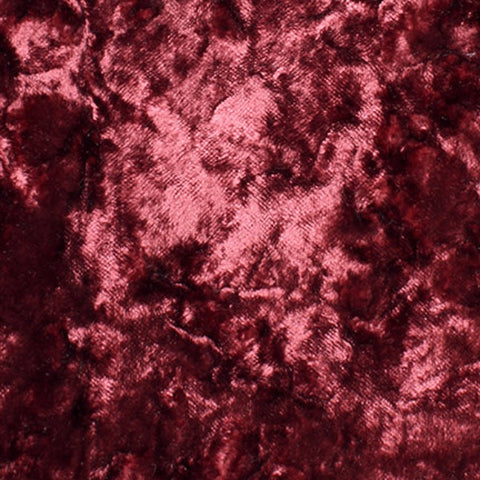 Remnant of Concertex Crushed Carmine Velvet Upholstery Fabric