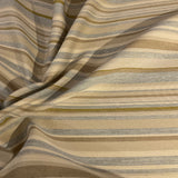 Sunbrella Dancer Flax Stripe Gray Upholstery Fabric