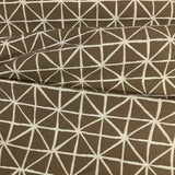 Arc-Com Grid Cocoa Modern Designed Brown Upholstery Fabric