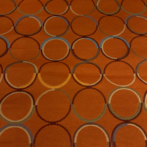 CF Stinson Pinball Rust Orange Upholstery Fabric