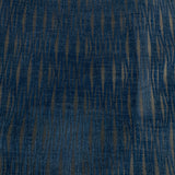 HBF Woodblock Lacquer Indigo Blue Upholstery Fabric