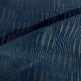 HBF Woodblock Lacquer Indigo Blue Upholstery Fabric