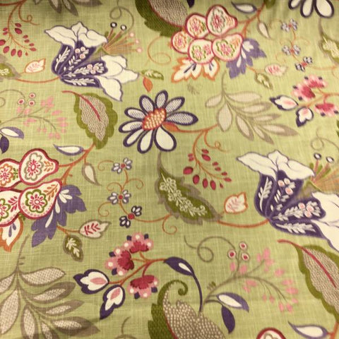 Mpress Floral Green Cotton Print Fabric