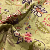 Mpress Floral Green Cotton Print Fabric