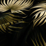 Black Kailua Hawaiian Cotton Print Fabric