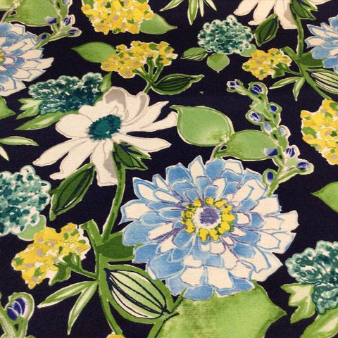 Mill Creek Night Of June Floral Cotton Print Fabric