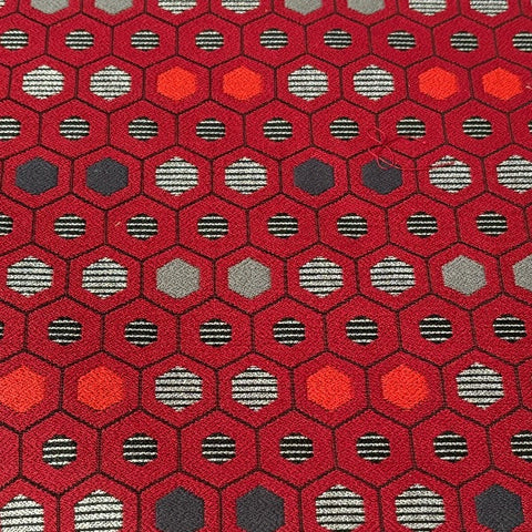 Designtex Segment Scarlet Red Upholstery Fabric