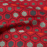 Designtex Segment Scarlet Red Upholstery Fabric