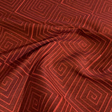 Knoll Meroe Saba Red Geometric Upholstery Fabric