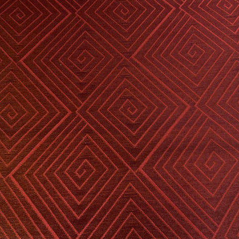 Knoll Meroe Saba Red Geometric Upholstery Fabric