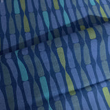 Luna Propeller Veranda Blue Upholstery Fabric