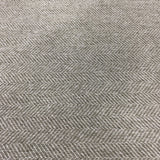 Mont Blanc Gray Herringbone Stripe Upholstery Fabric