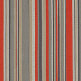 CF Stinson Jillian Fireball Red Stripe Upholstery Fabric