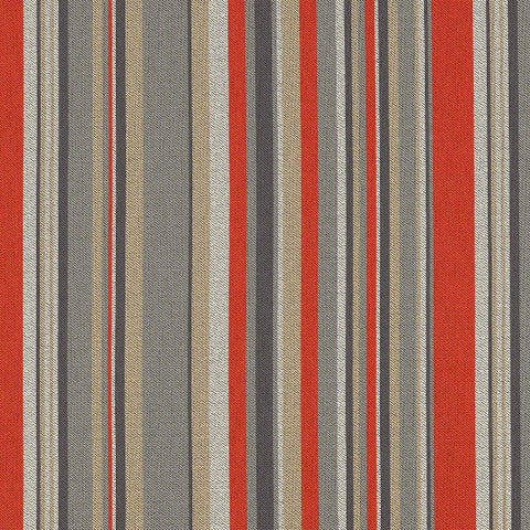 CF Stinson Jillian Fireball Red Stripe Upholstery Fabric